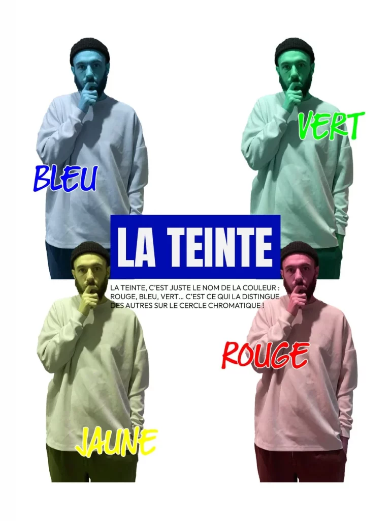 Image expliquant le rôle de la teinte