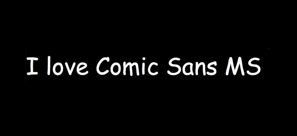 Ecriture Comis sans MS